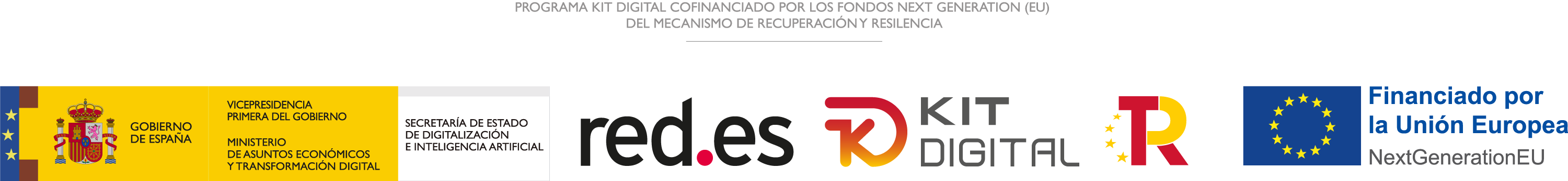Programa Kit Digital cofinanciado por los fondo Next Generation (EU) del mecanismo de recuperación y resilencia